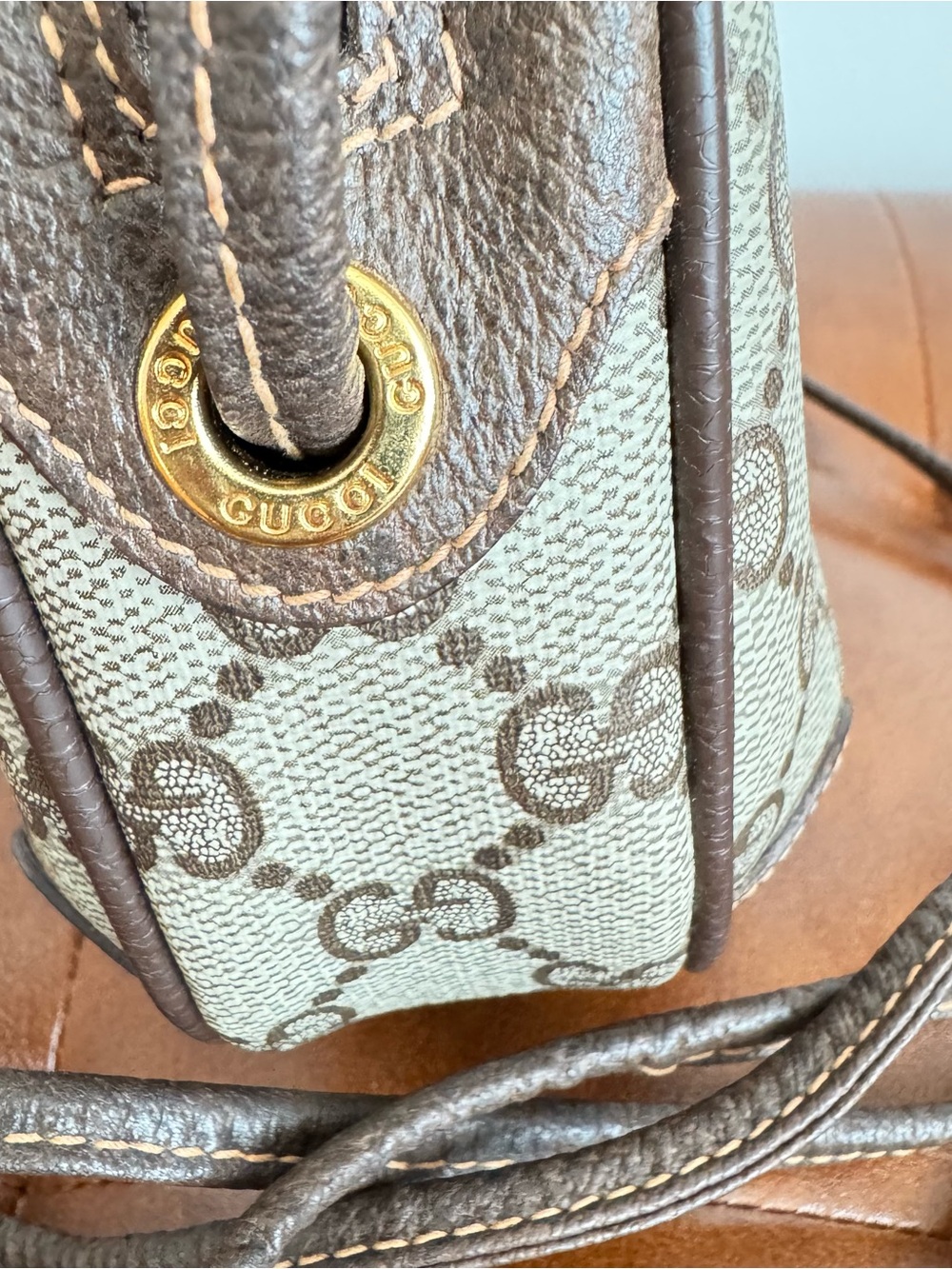 GUCCI Vintage Ophidia GG Monogram Canvas Sherry Line Crossbody Bag - Picture 9 of 13